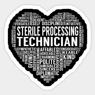 Sterile Processing Technician Heart Sticker